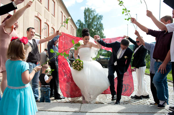 russische Hochzeit Empfang