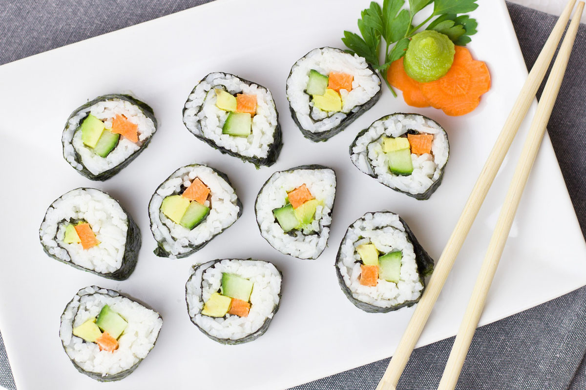Vegane sushi
